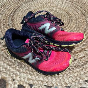 New Balance Running Shoes Sz Youth 12 Pink FuelCore NITREL Low Lace Up Sneakers